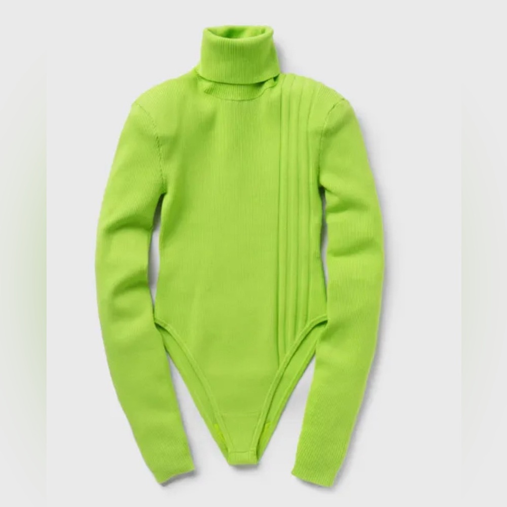 Ivy Park lime green turtleneck bodysuit